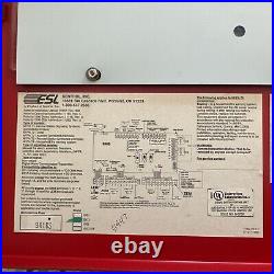 Edward 1503 ESL-1500 Fire Alarm Control Panel Red