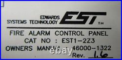 Edwards Systems Fire Alarm Control Panel Est1-2z3 346199-1055