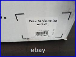 FIRE-LITE MS-2 for repair or parts. Enclosure is new with factory accessories