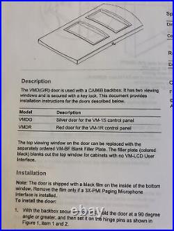 Kidde Vigilant VMDR FACP Red Door For VM-1R Fire Alarm Control Panel