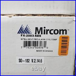 NOB Mircom FX-2000 FX-2003-6DS Intelligent Fire Alarm Control Panel