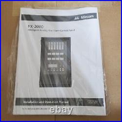 NOB Mircom FX-2000 FX-2003-6DS Intelligent Fire Alarm Control Panel