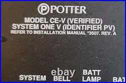 Potter Ce-v Fire Alarm Control Panel. System One V Main Board. Harrington