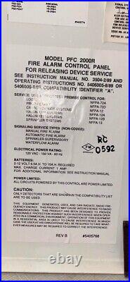 SSI PFC Series Fire Alarm Control Panel PFC 2000R