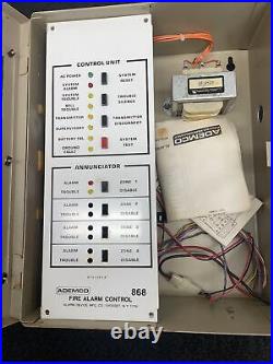 Vintage Fire Alarm System Control Panel ADEMCO 868 Untested