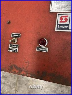 Vintage Simplex Fire Alarm System Control Panel 4247-2 120v 1972